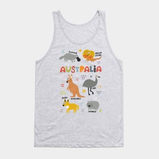 Australian Animals Tank Top